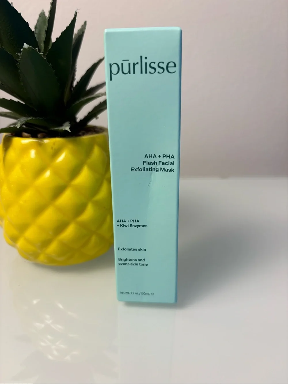 🧖🏻‍♀️purlisse Mint Green AHA + PHA Flash Facial Exfoliating Mask